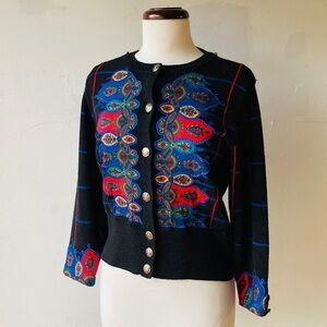 Vintage Umi Collections Embroidered Cardigan